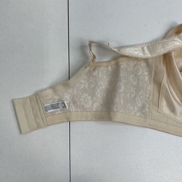 Underscore 48DD 48E Bra Unlined Wirefree Full Coverage Beige Lift Support Tan - Picture 11 of 14